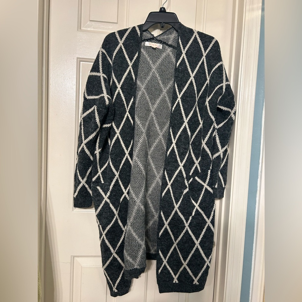La Vie 89 Open Cardigan Sweater size M/L